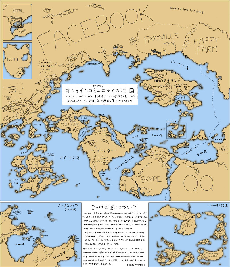 オンラインコミュニティの地図